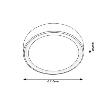 Plafoniera LED Rabalux 2987 Mokka 2000lm 3000-6000K maro