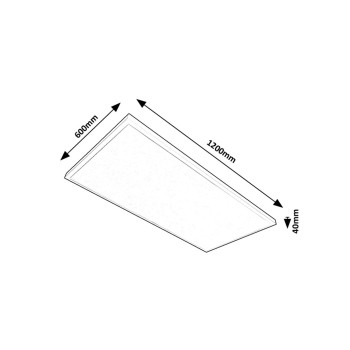 Plafoniera LED Rabalux 71079 Damek2 6150lm 4000K alb