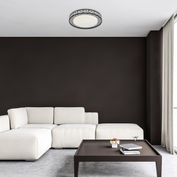 Plafoniera LED Rabalux 71140 Nilin 3400lm 3000-6500K negru, alb - 1