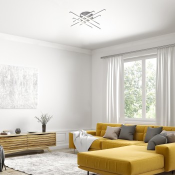 Plafoniera LED Rabalux 3014 Nayara 2050lm 4000K argintiu