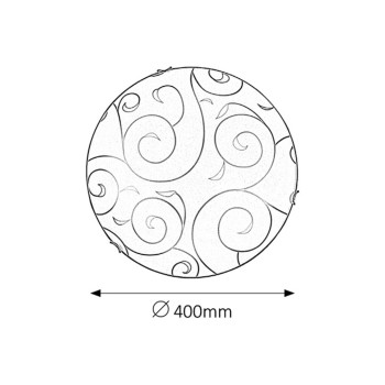 Plafoniera Rabalux 3853 Harmony Lux E27 2x MAX 60W ghearƒÉ crom