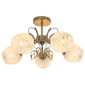 Plafoniera Rabalux 5099 Fauna E27 5x MAX 40W auriu