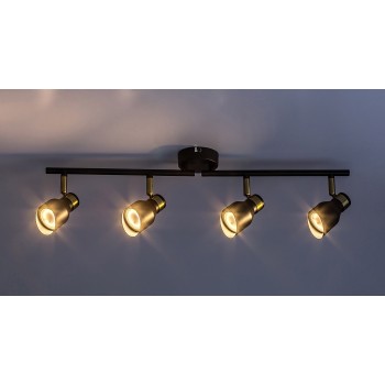 Plafoniera Rabalux 73050 Lilou GU10 4x MAX 25W auriu