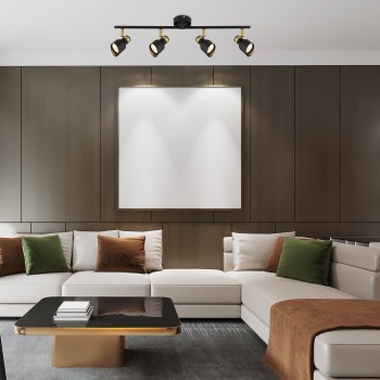 Plafoniera Rabalux 73050 Lilou GU10 4x MAX 25W auriu