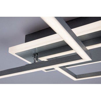 Plafoniera LED Rabalux 71014 Athelstan 2900lm 4000K argintiu/ aluminiu slefuit