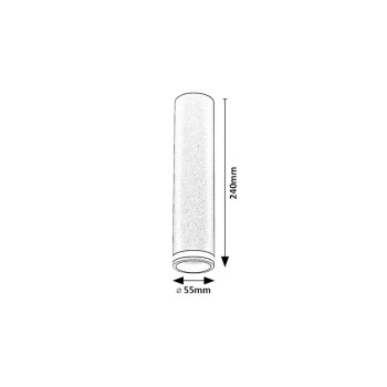 Plafoniera Rabalux 73031 Senobia GU10 1x MAX 35W negru