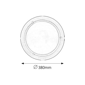 Plafoniera Rabalux 5131 Ufo E27 2x MAX 60W alb