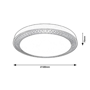 Plafoniera LED Rabalux 3000 Matea 3200lm 3000-6000K maro