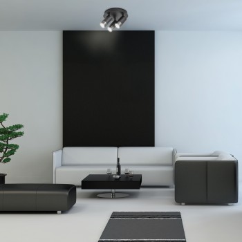 Plafoniera Rabalux 5071 Zircon GU10 3X MAX 5W negru mat