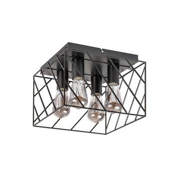 Plafoniera Rabalux 71027 Boroo E27 4x MAX 25W negru mat