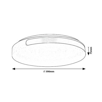 Plafoniera LED Rabalux 71085 Danuta2 1700lm 4000K crom
