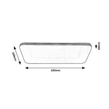 Plafoniera LED Rabalux 3410 Oscar 2520lm 4000K crom