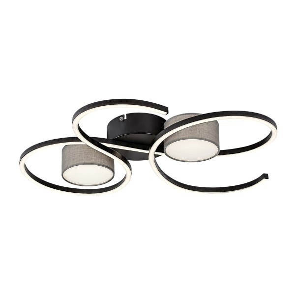 Plafoniera LED Rabalux 71116 Shiena 1880lm 4000K negru mat