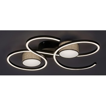 Plafoniera LED Rabalux 71116 Shiena 1880lm 4000K negru mat