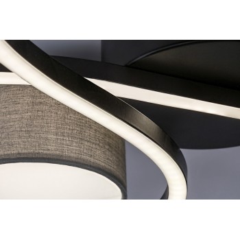 Plafoniera LED Rabalux 71116 Shiena 1880lm 4000K negru mat