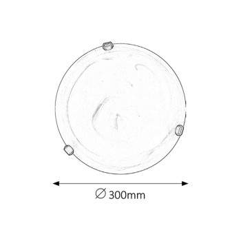 Plafoniera Rabalux 3203 Alabastro E27 1x MAX 60W geam alabastru alb