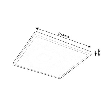 Plafoniera LED Rabalux 71078 Damek2 2900lm 4000K alb