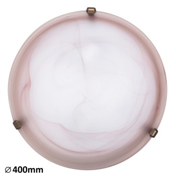 Plafoniera Rabalux 3353 Alabastro E27 2x MAX 60W geam alabastru tobacco