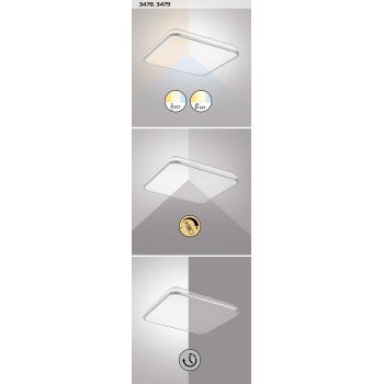 Plafoniera LED Rabalux 3478 Linden 4500lm 3000-6500K crom