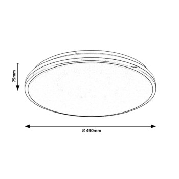 Plafoniera LED Rabalux 3478 Linden 4500lm 3000-6500K crom