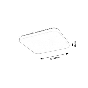 Plafoniera LED Rabalux 71107 Vendel 1000lm 3000K alb
