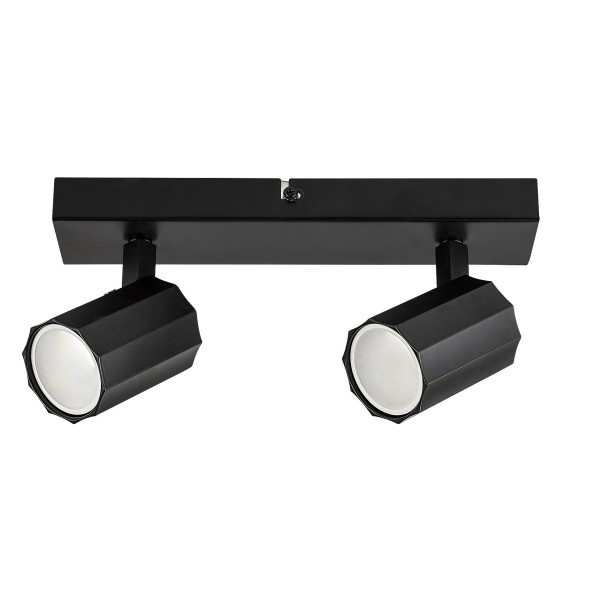 Plafoniera Rabalux 73024 Rogelio GU10 2X MAX 5W negru mat