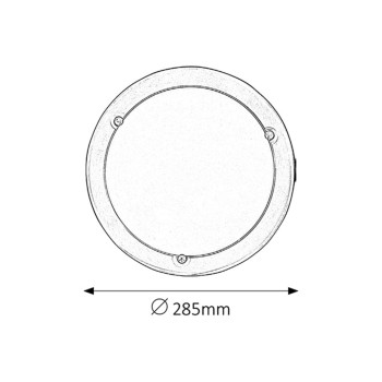 Plafoniera Rabalux 5121 Ufo E27 1x MAX 60W crom satin