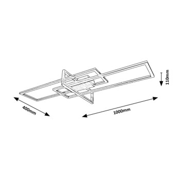 Plafoniera LED Rabalux 6867 Thabita 2500lm 4000K crom satin