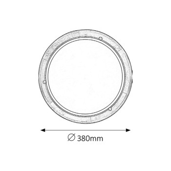 Plafoniera Rabalux 5427 Ufo E27 2x MAX 60W stejar