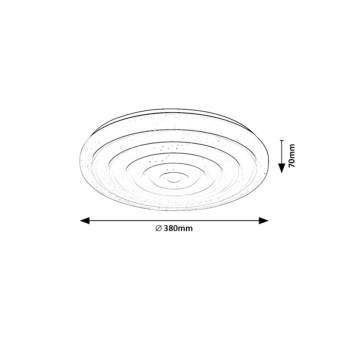 Plafoniera LED Rabalux 71017 Katina 2050lm 4000K alb