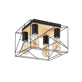 Plafoniera Rabalux 71024 Boire E27 4x MAX 40W negru