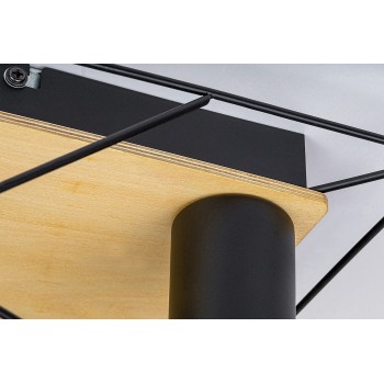 Plafoniera Rabalux 71024 Boire E27 4x MAX 40W negru