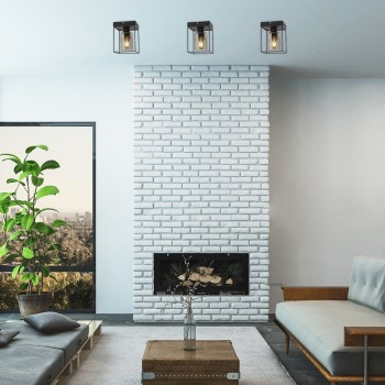 Plafoniera Rabalux 71031 Chadwick E27 1x MAX 25W negru