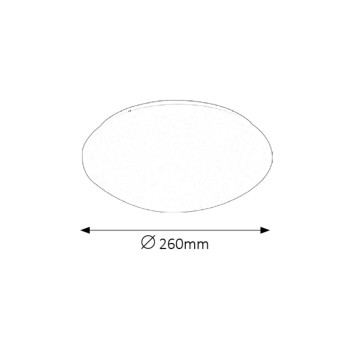 Plafoniera LED Rabalux 3434 Lucas 900lm 4000K alb