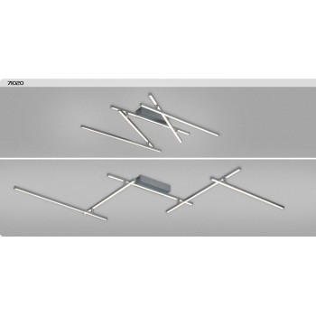 Plafoniera LED Rabalux 71020 Negan 2460lm 4000K argintiu