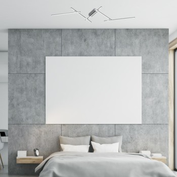 Plafoniera LED Rabalux 71020 Negan 2460lm 4000K argintiu