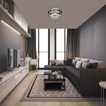 Plafoniera LED Rabalux 2237 Pallas 2030lm 4000K LED 32+ E14 3x MAX 40W crom