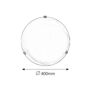 Plafoniera Rabalux 3302 Alabastro E27 2x MAX 60W geam alabastru alb