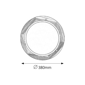 Plafoniera Rabalux 5421 Ufo E27 2x MAX 60W natur