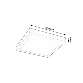 Plafoniera LED Rabalux 71076 Damek2 1430lm 4000K alb
