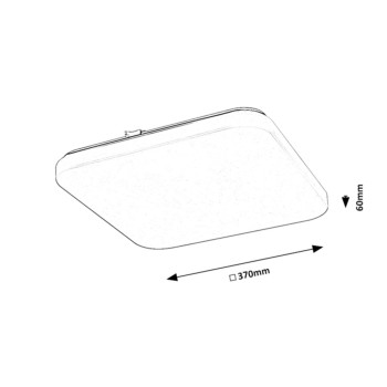 Plafoniera LED Rabalux 71109 Vendel 1570lm 3000K alb