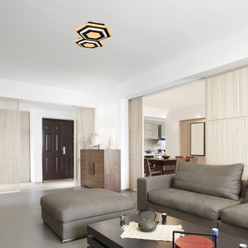 Plafoniera LED Rabalux 71114 Bitsi 1600lm 3000+6000K negru