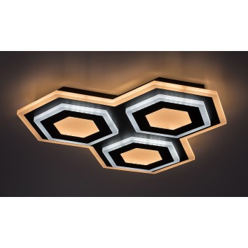 Plafoniera LED Rabalux 71115 Bitsi 3200lm 3000+6000K negru