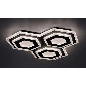 Plafoniera LED Rabalux 71115 Bitsi 3200lm 3000+6000K negru