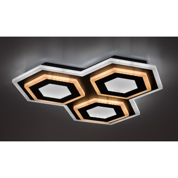 Plafoniera LED Rabalux 71115 Bitsi 3200lm 3000+6000K negru