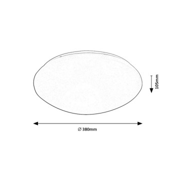 Plafoniera LED pentru baie Rabalux 71134 Lucas 1750lm 4000K alb