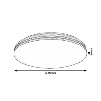 Plafoniera LED Rabalux 71175 Oscar2 1350lm 4000K alb