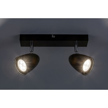 Plafoniera Rabalux 73017 Perico GU10 2X MAX 5W negru