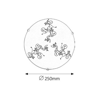 Plafoniera Rabalux 1847 Bloomy E27 (A50) 1x MAX 60W alb