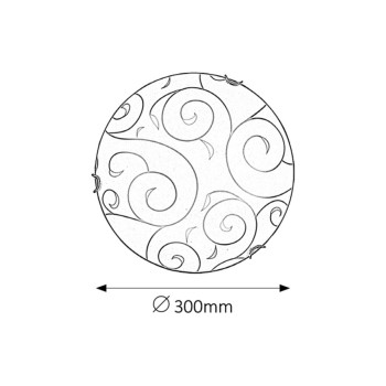 Plafoniera Rabalux 3852 Harmony Lux E27 1x MAX 60W ghearƒÉ crom